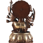 Brass Panchmukhi Hanuman Dual Tone Chola Idol | 13.5" x 9" x 7.5" (34.3 x 22.9 x 19.1 cm) | 9 kg Five-Faced Sacred Art | Heritage Murti
